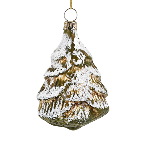 Marolin Snow-Covered Fir Tree Ornament