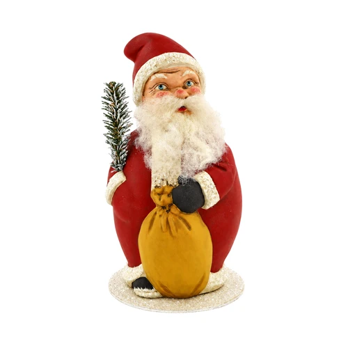 Marolin Chubby Santa with Sack Figure
