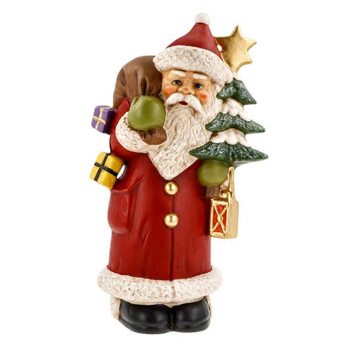 Marolin Santa with Tree and Star Figure