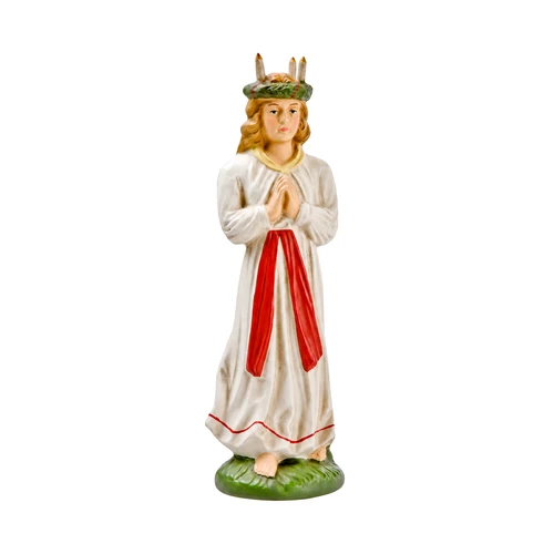 Marolin St. Lucia with Candle Wreath Figure