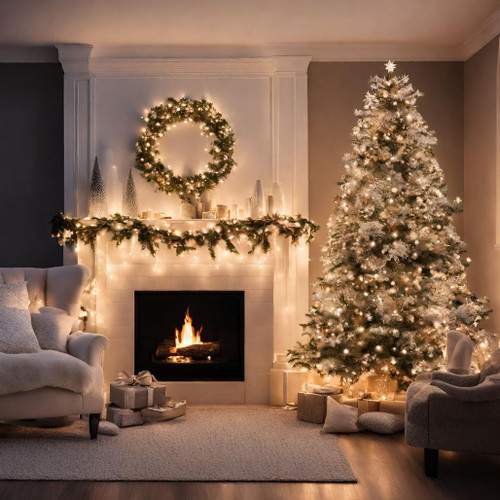 Lumineo 1000 LED Warm White Compact Lights Green Wire The Christmas Loft