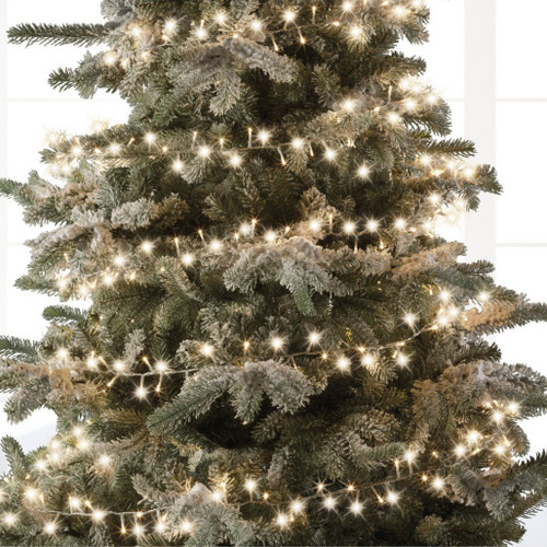 Lumineo 1000 LED Warm White Compact Lights Transparent Wire The