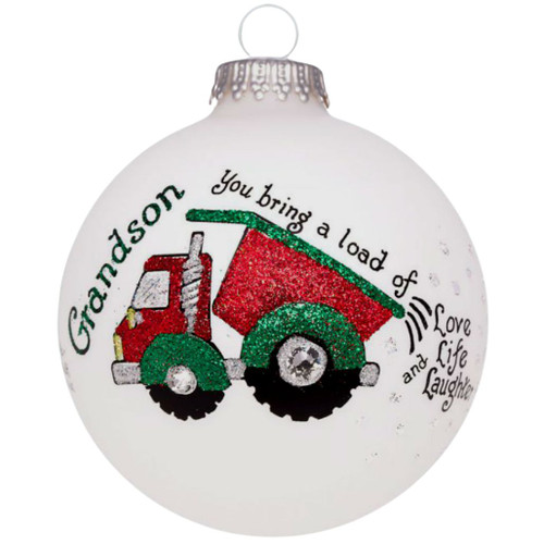 Heart Gifts by Teresa - Grandson Dump Truck Ornament