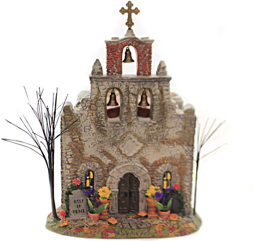 Department 56 Snow Village Halloween Day of The Dead Church, 10.75 in H