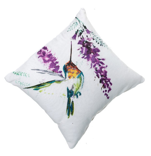 Purple Hummingbird Pillow
