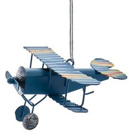 Blue Airplane Ornament

