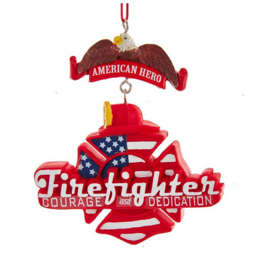 American Hero Firefighter Ornament