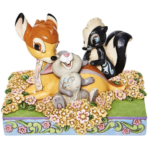 Jim Shore - Disney Traditions - Bambi And Friends In Flowers