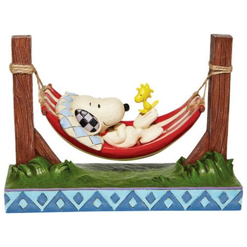 Jim Shore - Peanuts - Snoopy And Woodstock In A Hammock