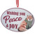 Wishing You Peace & Joy Woodland Fox Ornament