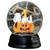 5.75" Snoopy Lying On A Pumpkin With Woodstock Sitting On His Belly Light-Up Snow Globe