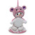 Personalized Baby's 1st Christmas Pink Snowbear Ornament
