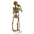 38" Lighted Skeleton With A Microphone