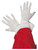 Smiffy's Santa Gloves, White
