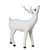 30" White Baby Deer Figurine