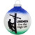 Linemen Live The High Life Glass Ornament
