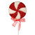 17" Sparkle Candy Swirl Disc w/Bow Lollipop
