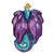 4.75" Fantasy Dragon Glass Ornament,
