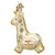 4" X 3.25" X 1.75" Baby's 1st Christmas Giraffe Ornament