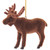 Dark Brown Moose Ornament
