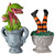 Lemax - Spookytown - Spooky Planter Urns