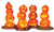 Lemax Spooky Town Light Up Pumpkin Stack Set of 4 #34623 | The Christmas Loft
