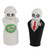 One Hundred 80 Degrees - Newlydeads Skeleton Bride and Groom Ceramic Salt and Pepper Shakers Set