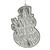 Ganz - Embossed Snowman with Text Ornament
