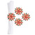 Poinsettia Napkin Ring Set Of 4