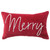 Merry Ruby Velvet Throw Pillow