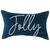 Jolly Indigo Velvet Throw Pillow