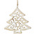 Carved Christmas Tree Icon Ornament
