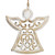 Carved Christmas Angel Icon Ornament
