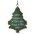 Plaid Puffy Tree w/Quote Ornament - What Happens at The Cabin Stays at The Cabin
