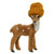 Deer Wearing Orange Knit Hat Ornament 