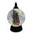 B/O Lighted Witch Halloween Spinning Water Globe
