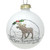 Glittered Moose New Hampshire Ornament