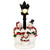 LED Caroling Snowmen At Light Post Figurine