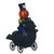 Light Up Halloween Wheelie Raven Figurine
