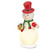 12" Lighted Vintage Snowman Top Hat Figurine