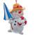 Beach Snowman Holding an Umbrella and A Life Ring Ornament
