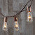 10 Incandescent Bulbs Brown Wire String Light Set