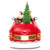 Animated Santa Driving Red Car Figurine