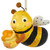 Bee Holding A Honey Pot Ornament
