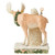 Jim Shore - Heartwood Creek - White Woodland Santa With Moose Figurine