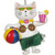 White Beach Cat Ornament