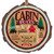 Wood Block Cabin Disk Ornament
