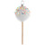 White Icing Cake Pop Ornament
