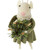 Felt Mouse Holding Greenery Ornament