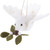 Winter White Dove Of Peace Ornament